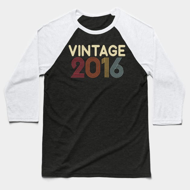 2016 Vintage Baseball T-Shirt by Saulene